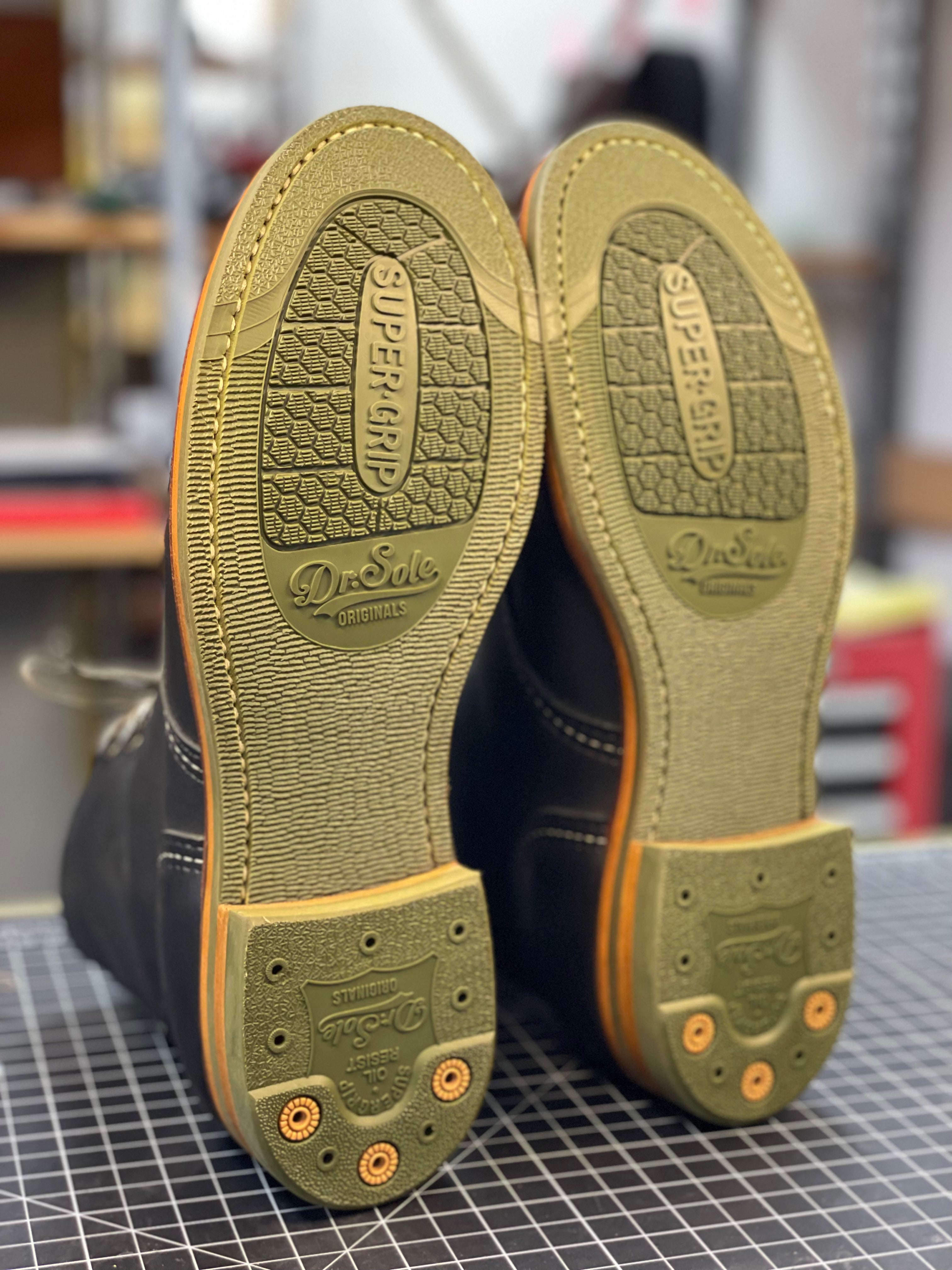 THE DR SOLE FULL SOLES JADE GREEN – Wyatt & Dad Cobbler Co.