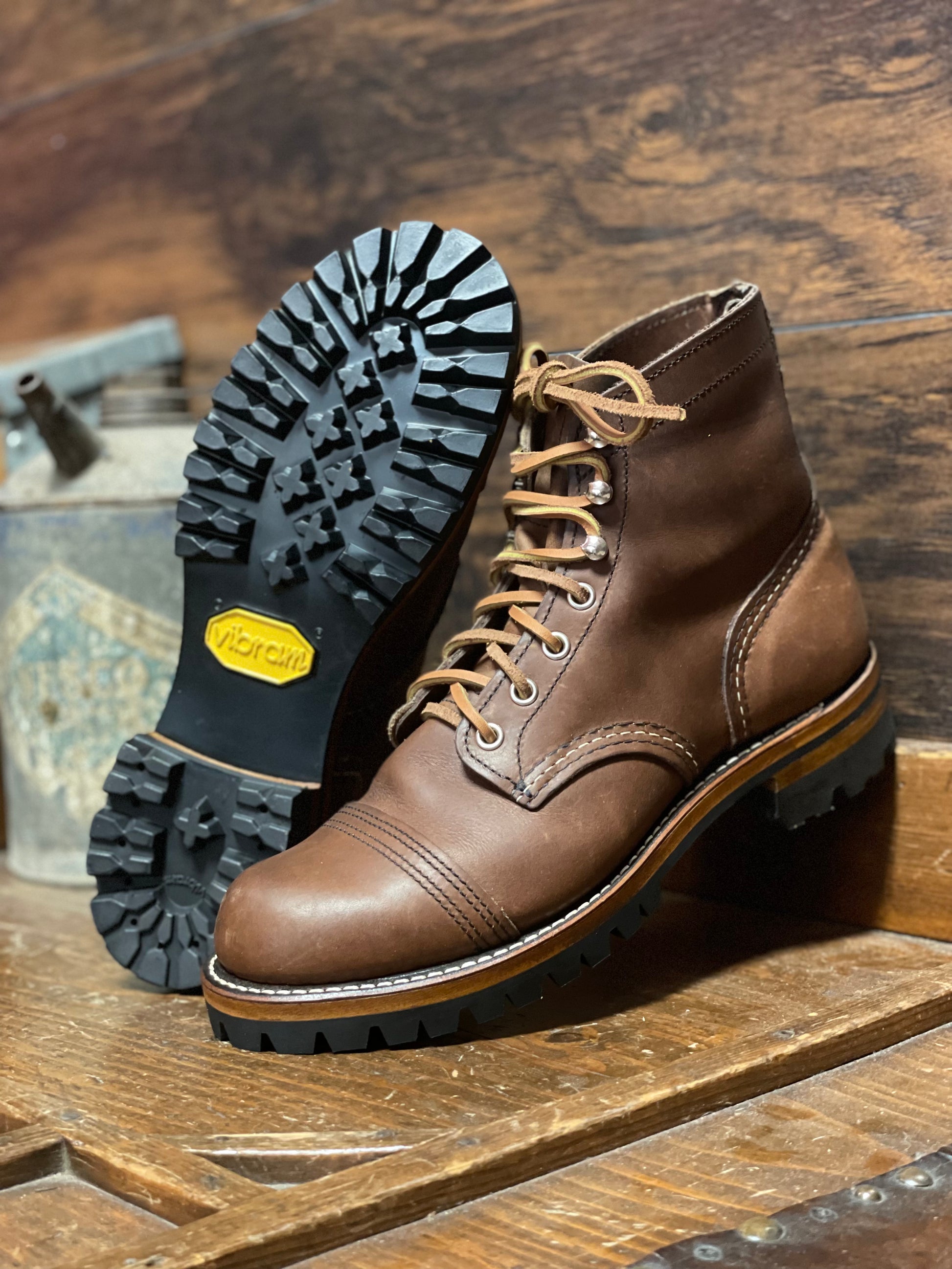 Logger boots with vibram soles hot sale