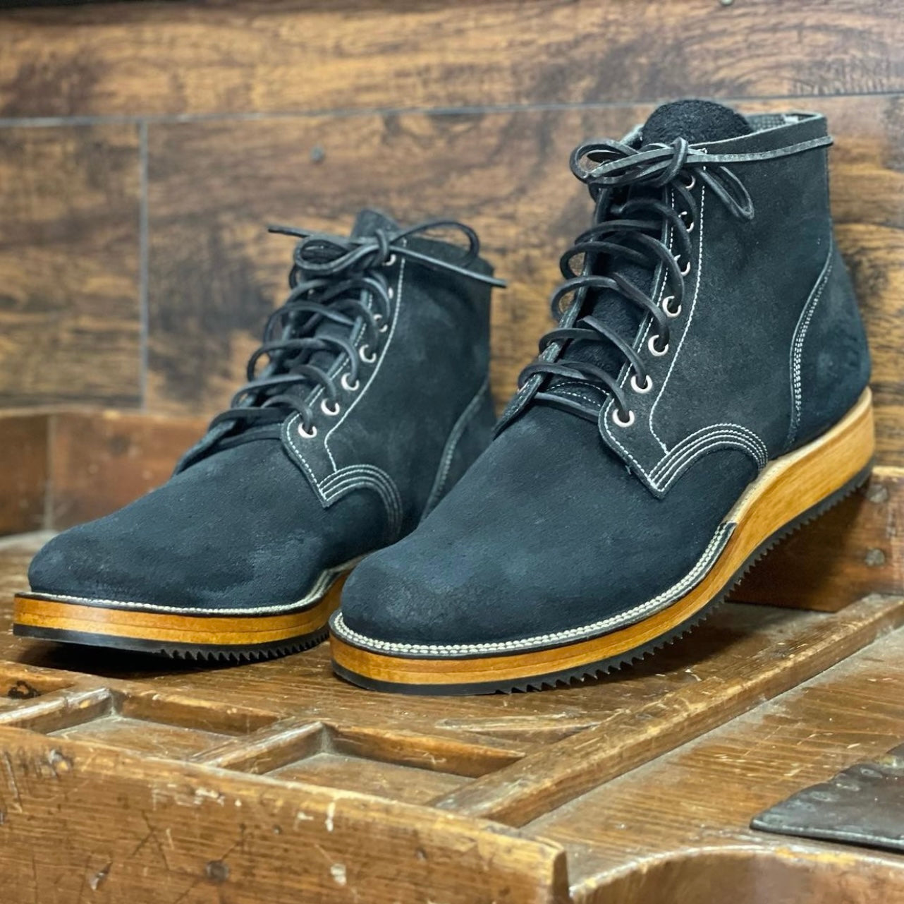 Viberg Boot with natural finish